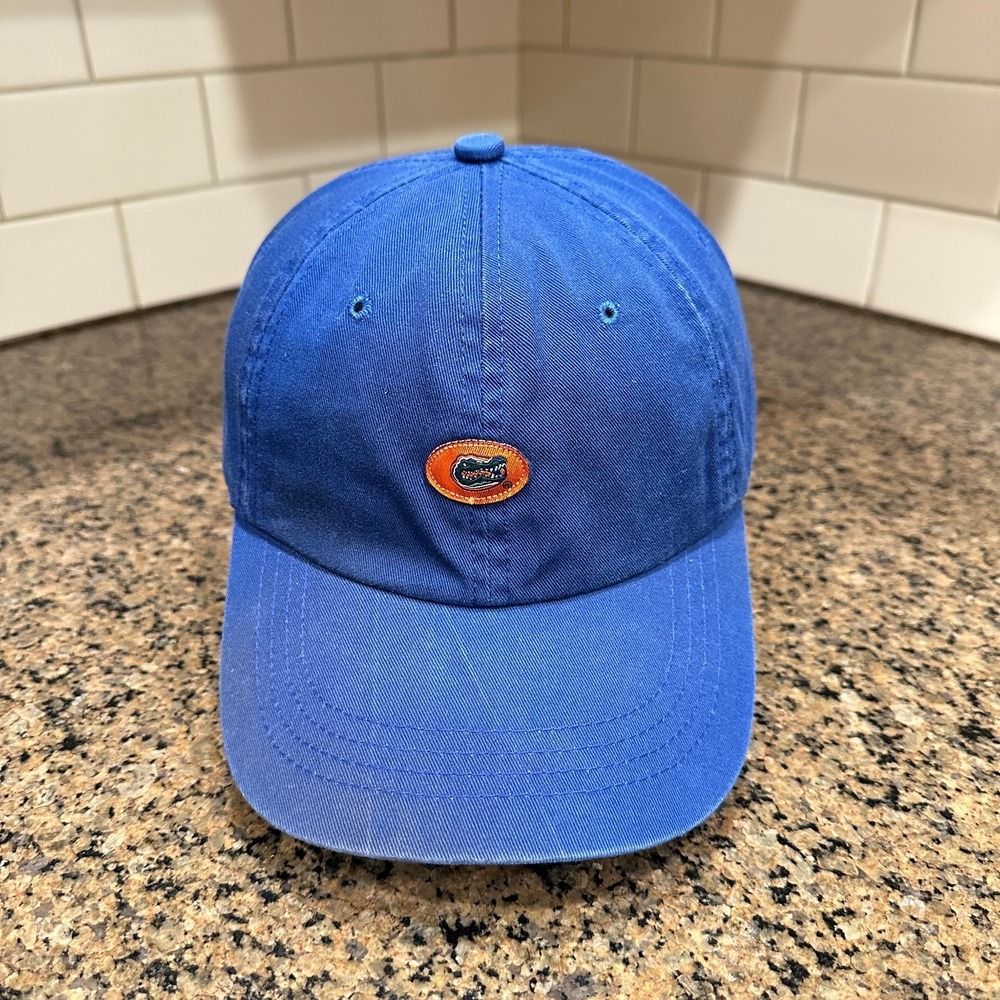Vtg 90's Florida Gators The Game Baseball Cap Strap Back Adjustable Blue Cotton